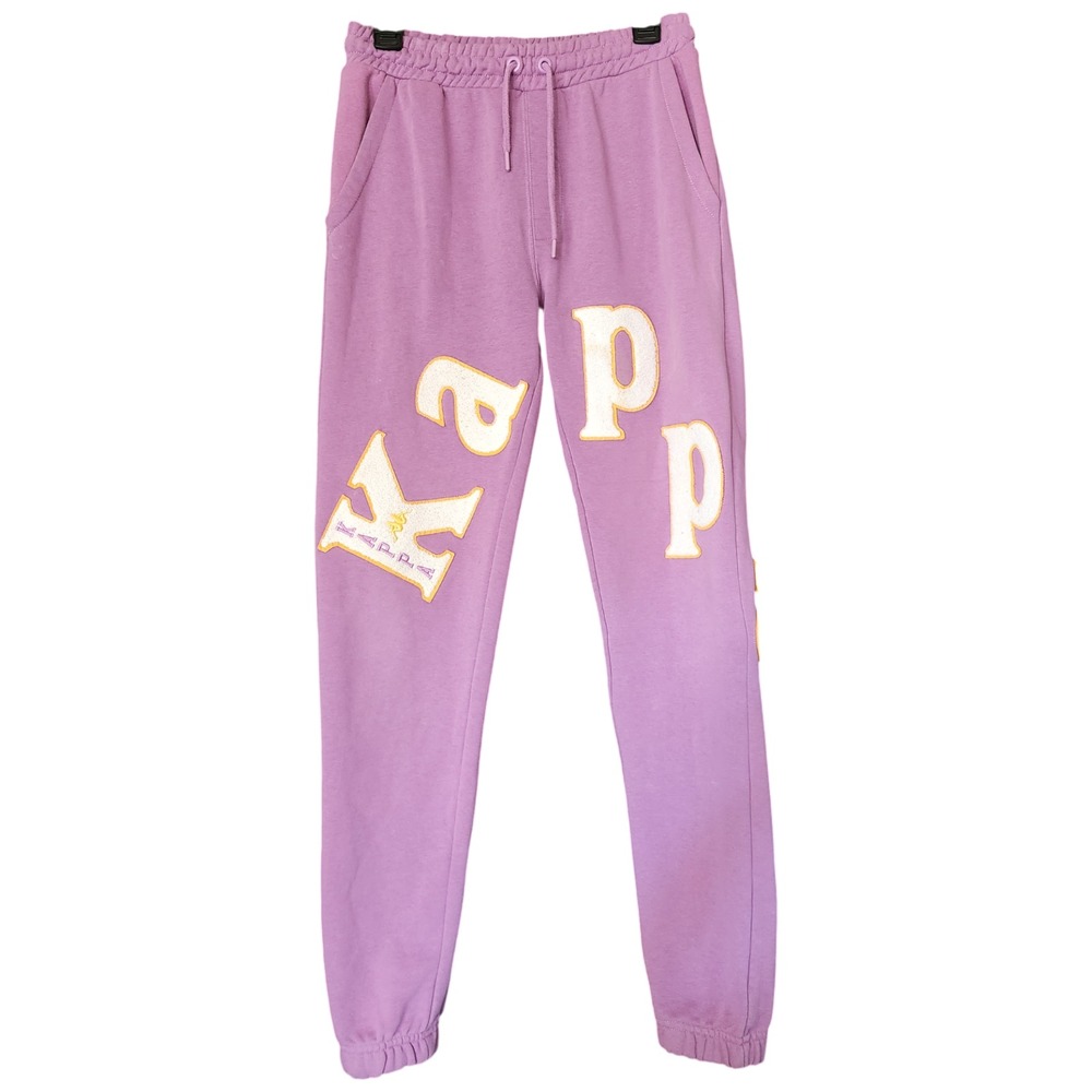 Kappa Sweatpants Joggers Men's Small Purple Sporty Elastic‎ Waist French Terry